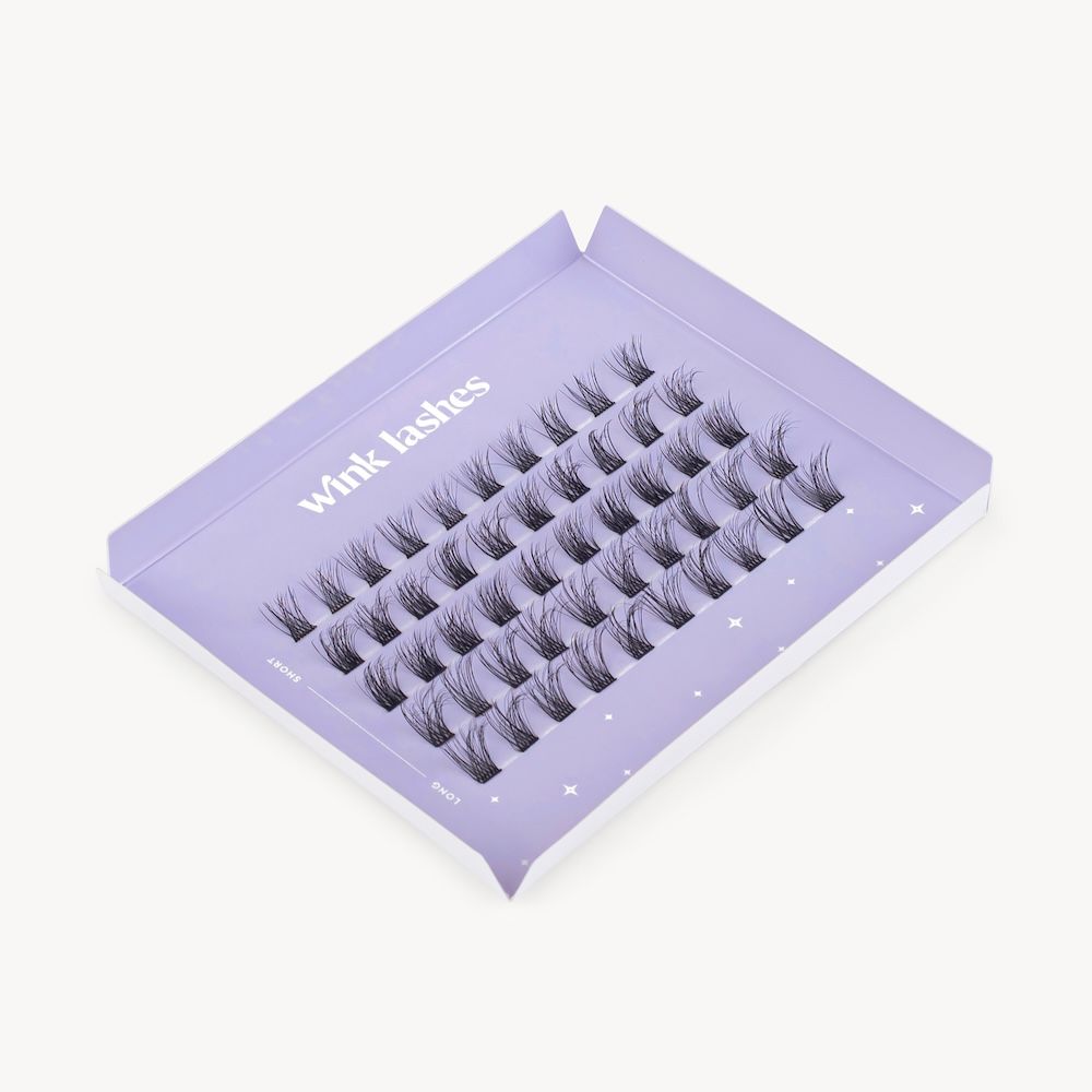 Wimpernklebebüschel ohne Verpackung natürlicher Flaum 8 10 12