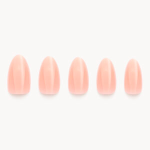 peach orange artificial nails press on