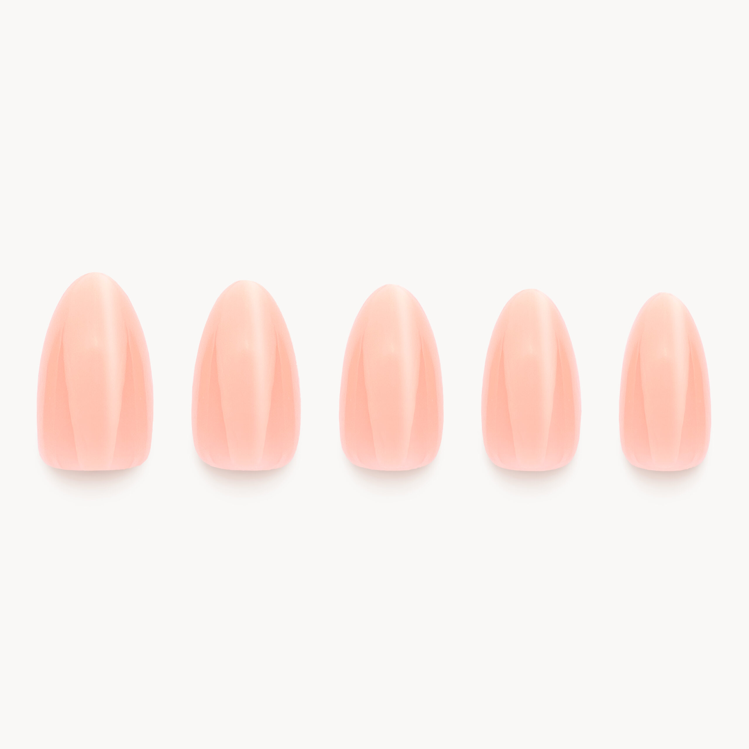 peach orange artificial nails press on