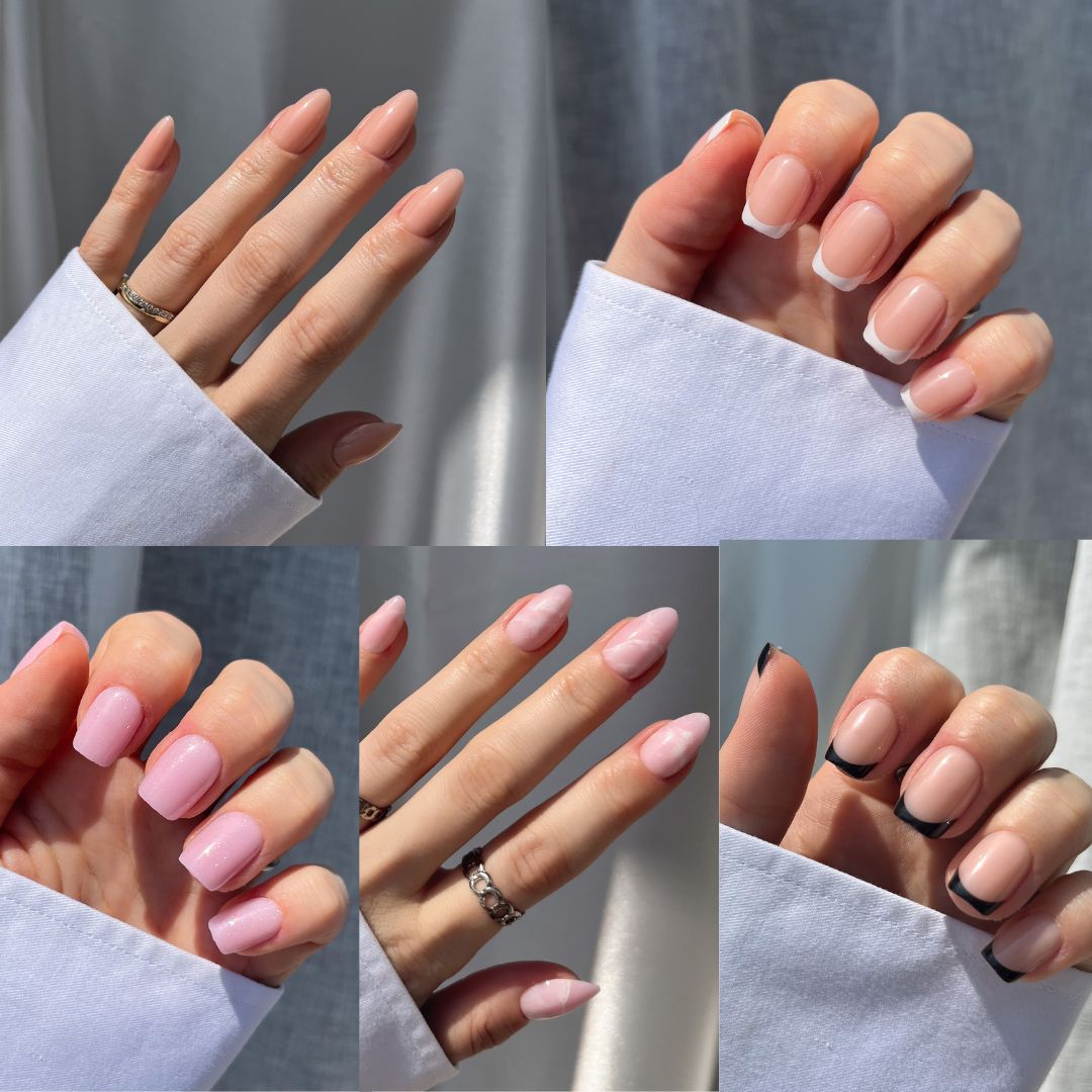 Zwinkernde Nägel aufdrücken