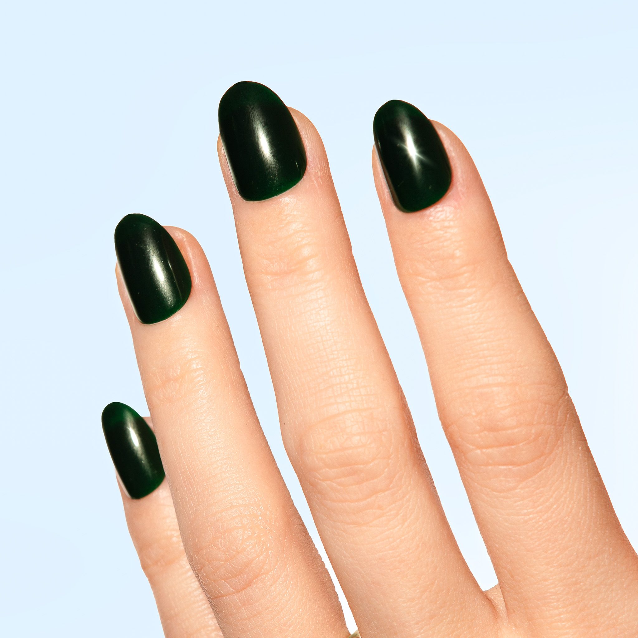 deep green paznokcie press on