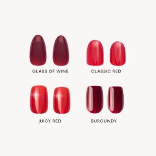 Red on top czerwone paznokcie