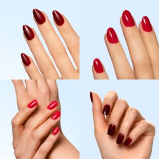 Red on top paznokcie press on