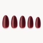 paznokcie osobno burgundy almond