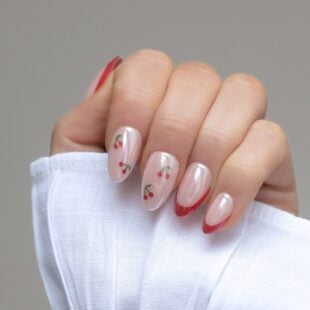 Cherry lady paznokcie press on