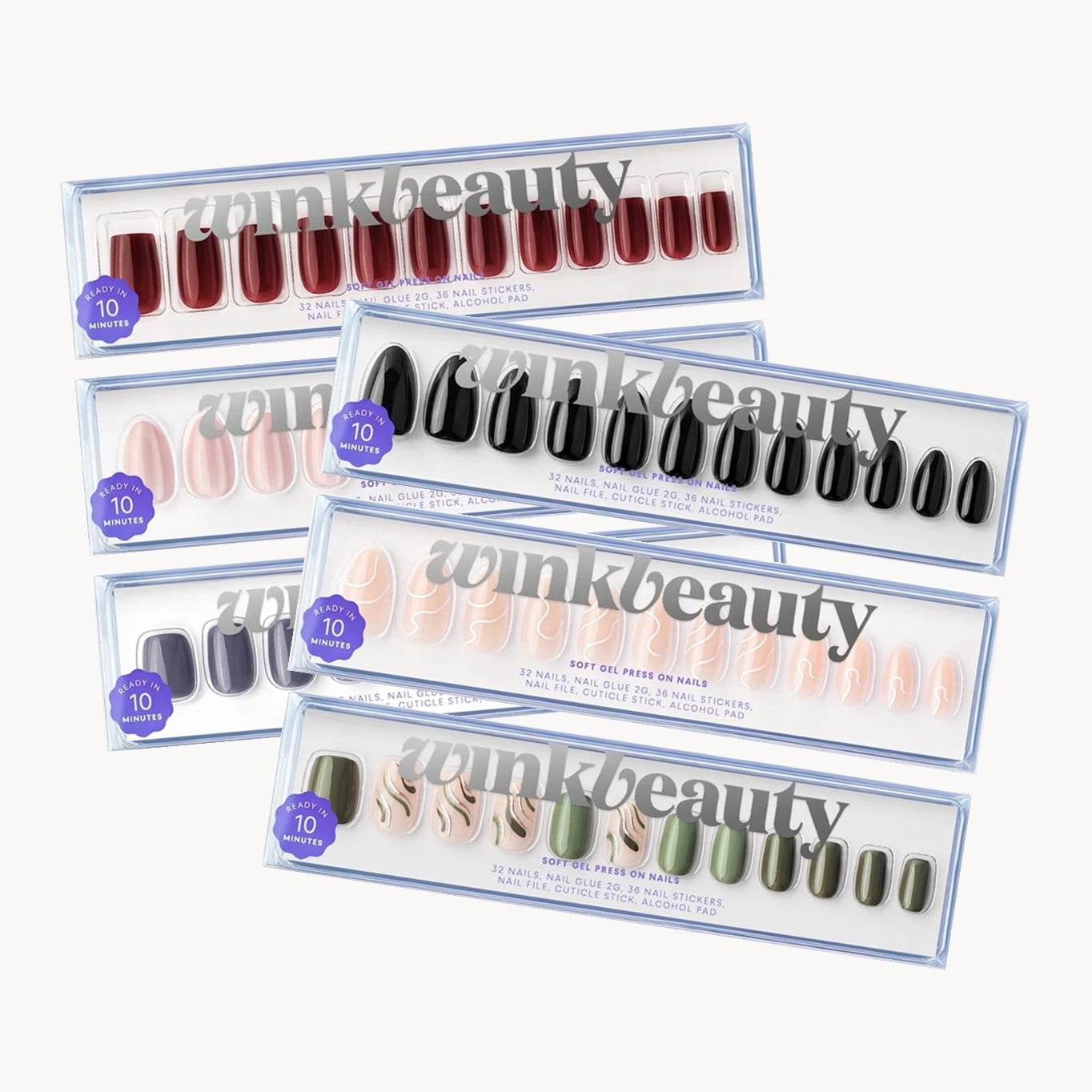 Zestaw paznokci mix&match