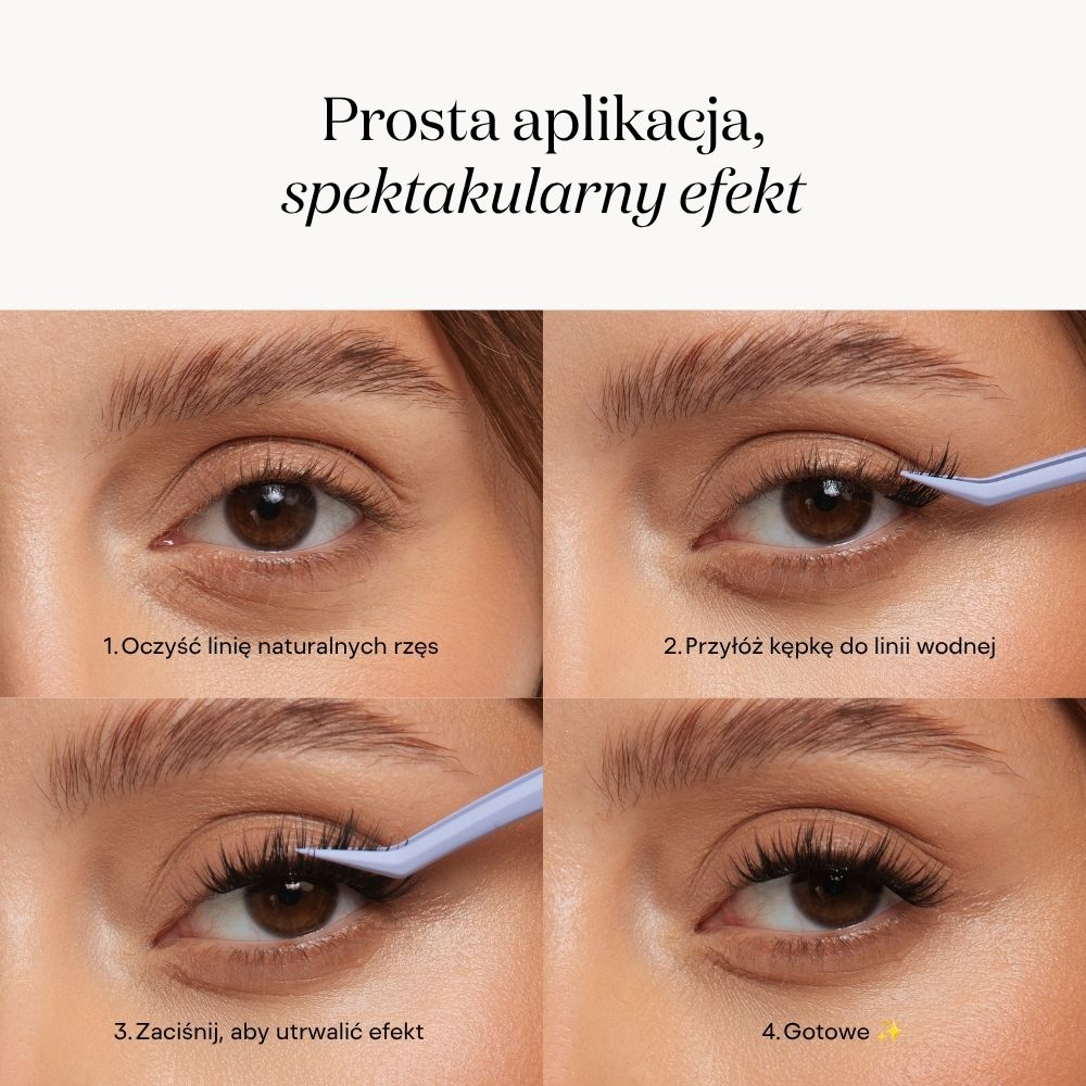 aplikacja rzęs pre-glued smoprzylepnych