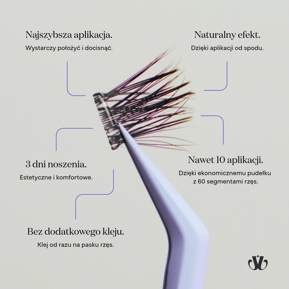 samoprzylepne rzęsy pre-glued