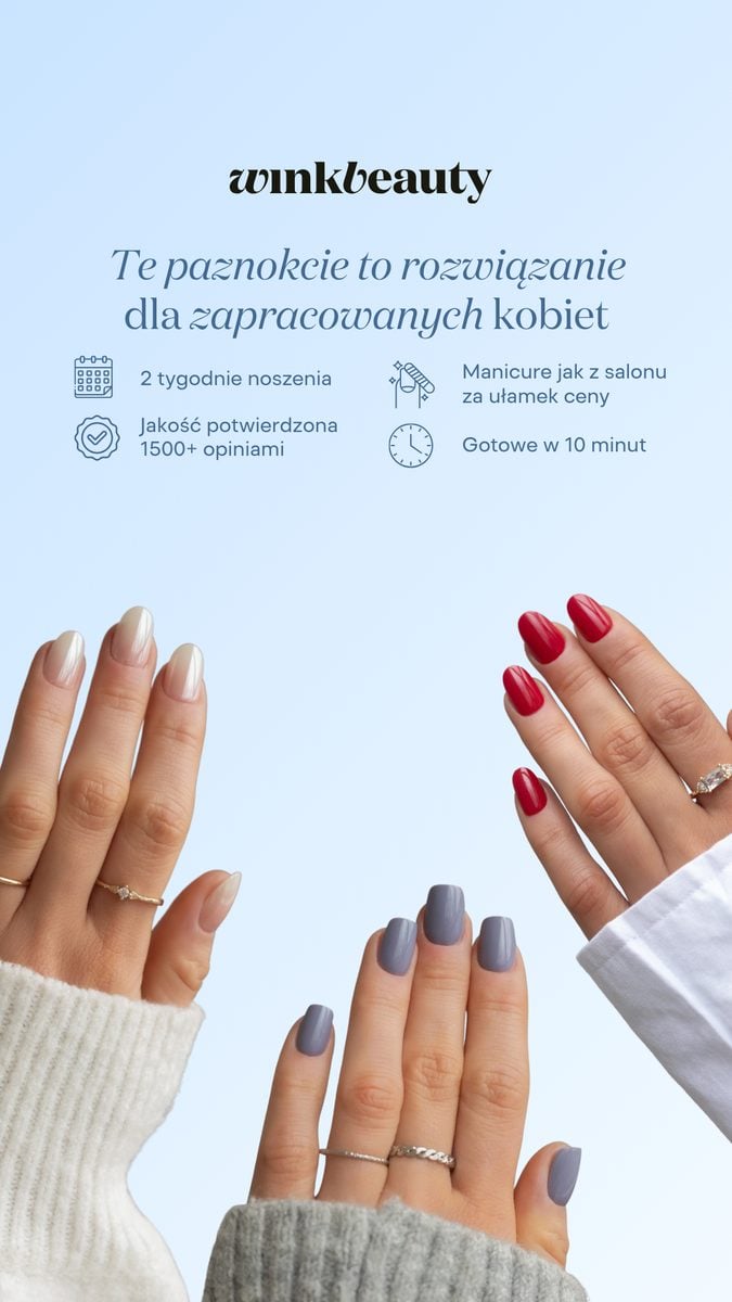 Reels Wink Beauty, akrylowe paznokcie press on
